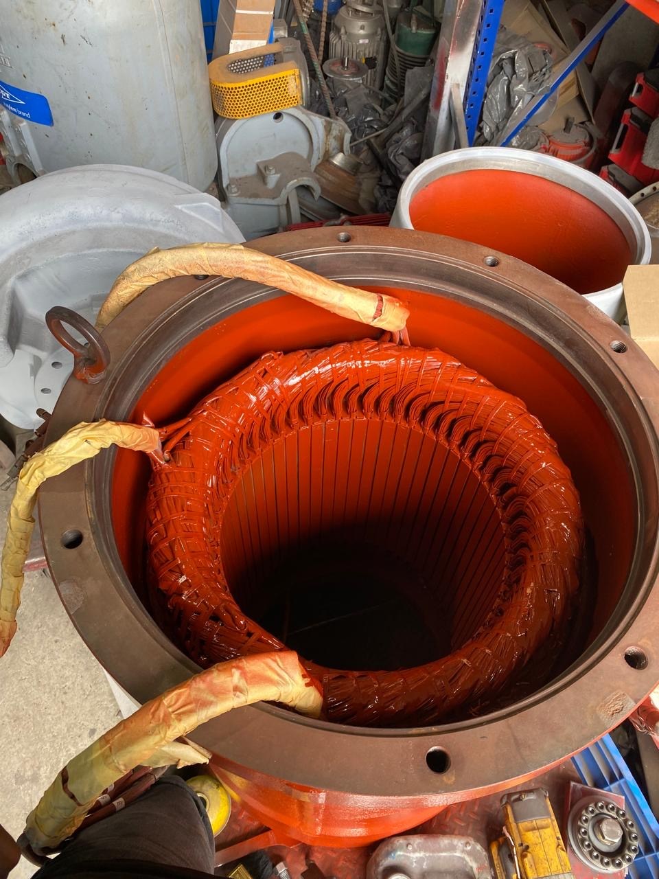 Embobinado de motores · Fotografía de Magallanes Pumps